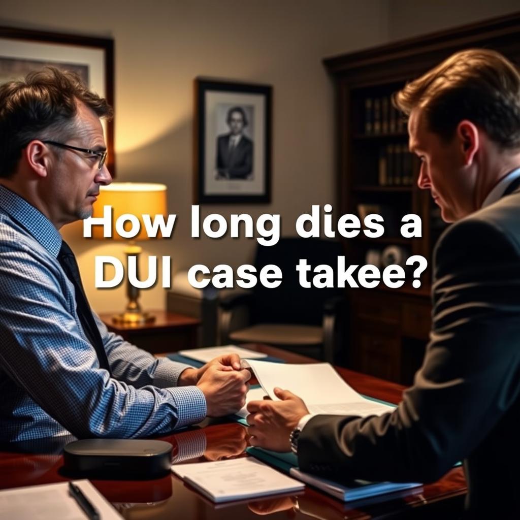 How long does a DUI case take in Fredericksburg
