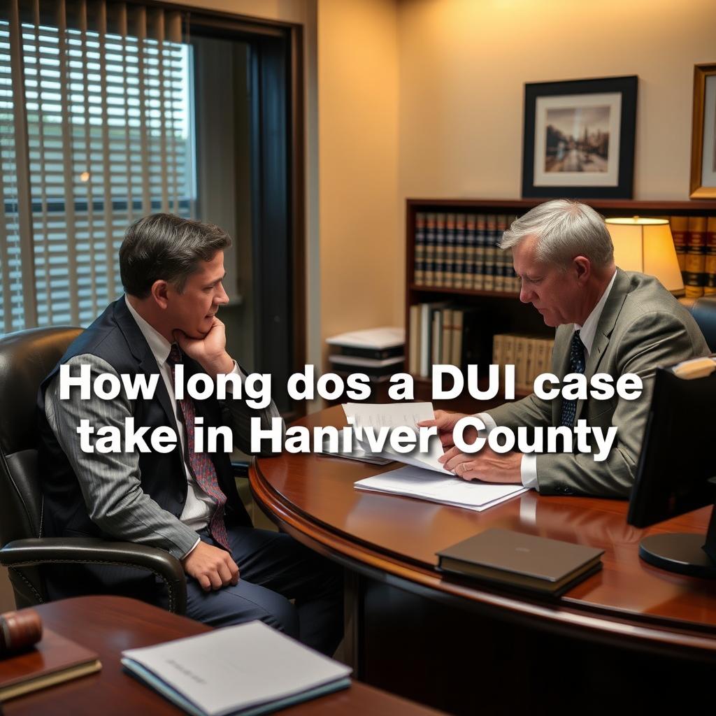 How long does a DUI case take in Hanover County
