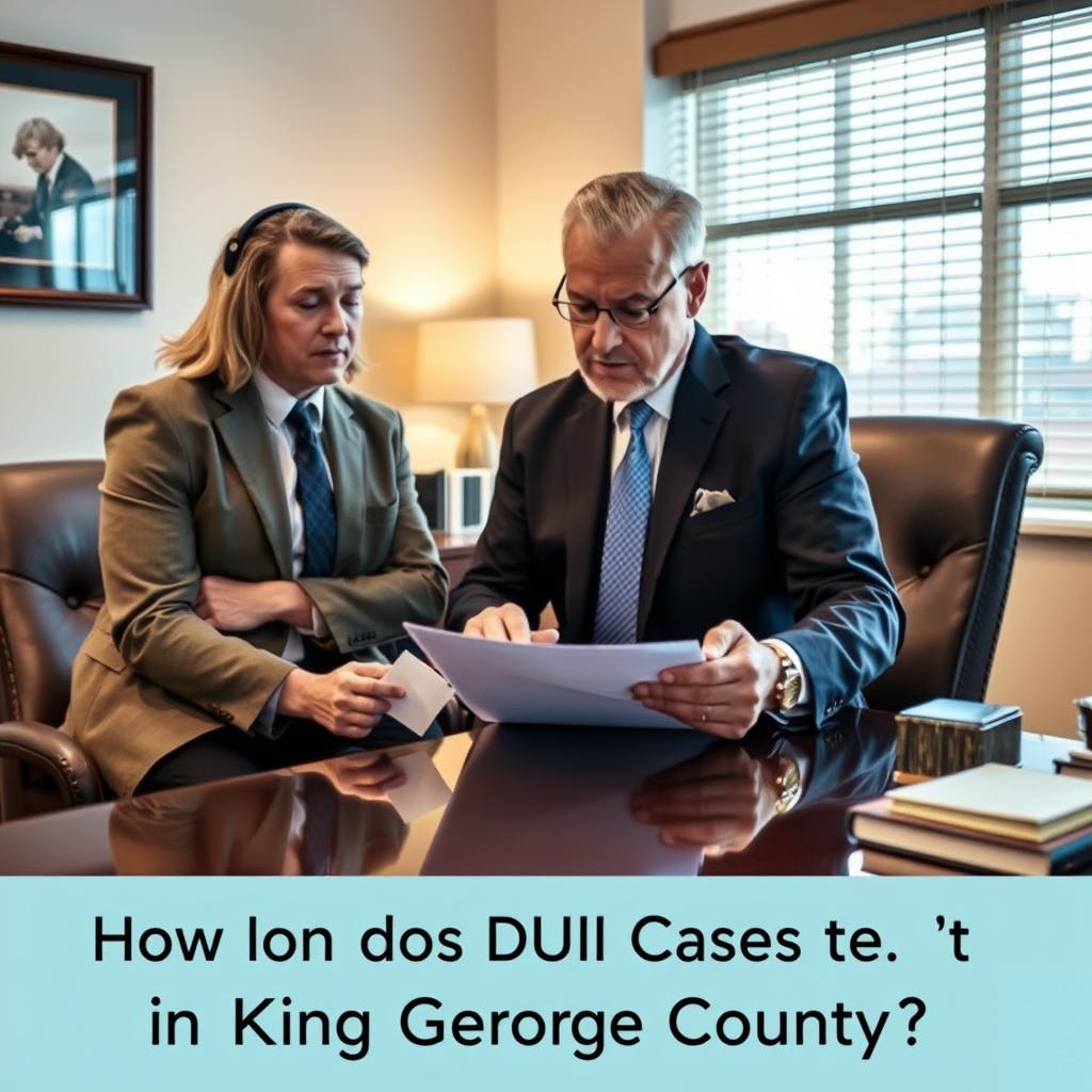 How long does a DUI case take in King George County