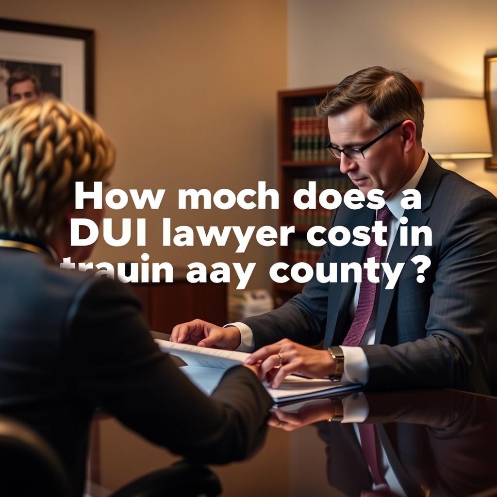 How much does a DUI lawyer cost in Fauquier County